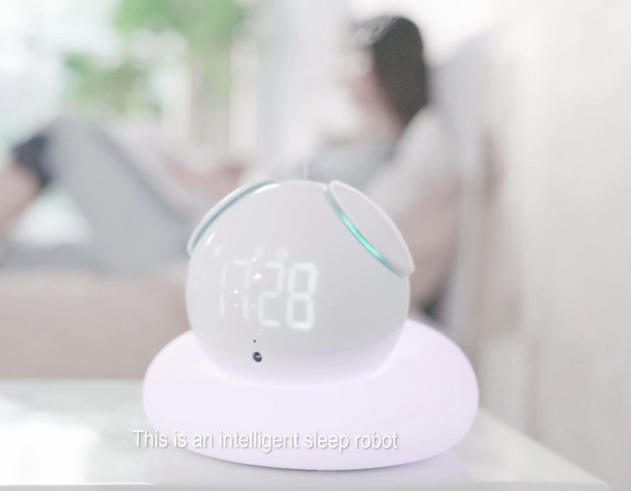 SLEEPHOHO Smart Sleep Robot, Aroma Diffuser, Oil Fregrance, Alarm Clock, 16 Million Colorful Night Light