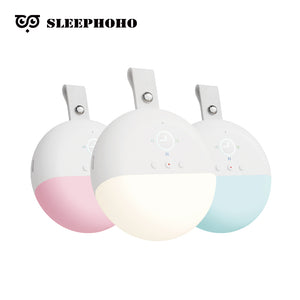 SLEEPHOHO  White Noise Machine for Adults Kids Baby | 7 different lights | Timer | Easy to Pocket and Travel cordless light